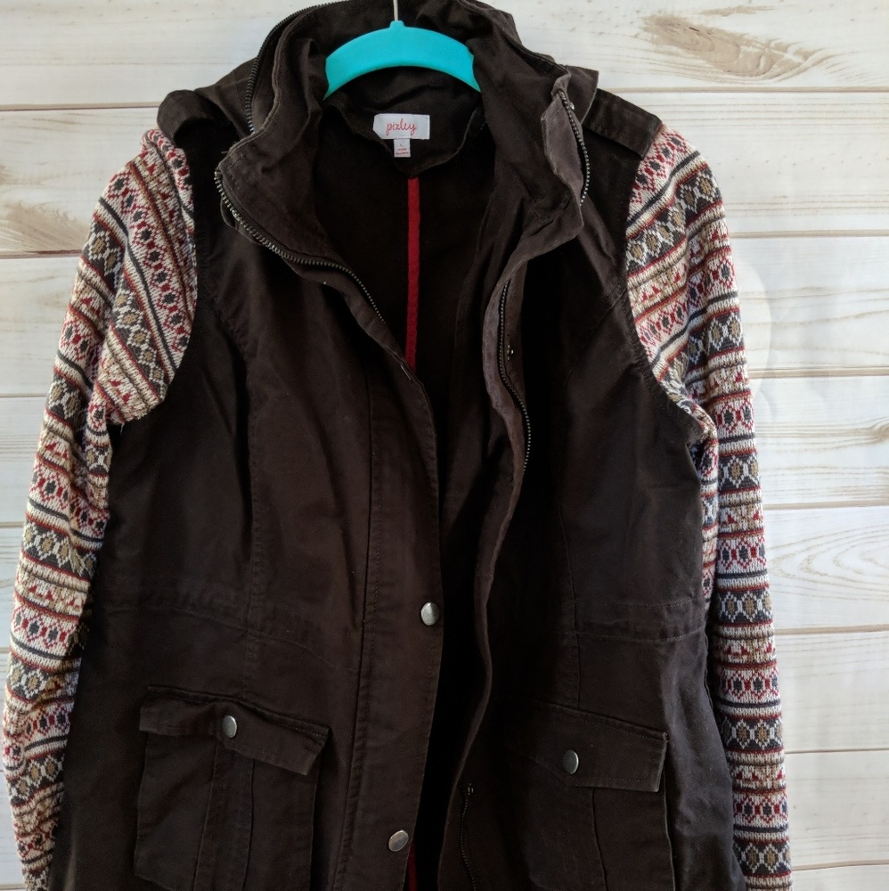 Pixley Sweater Sleeve Cargo Jacket